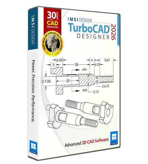 TurboCAD 2026 Designer - 永久授權 - 中文版