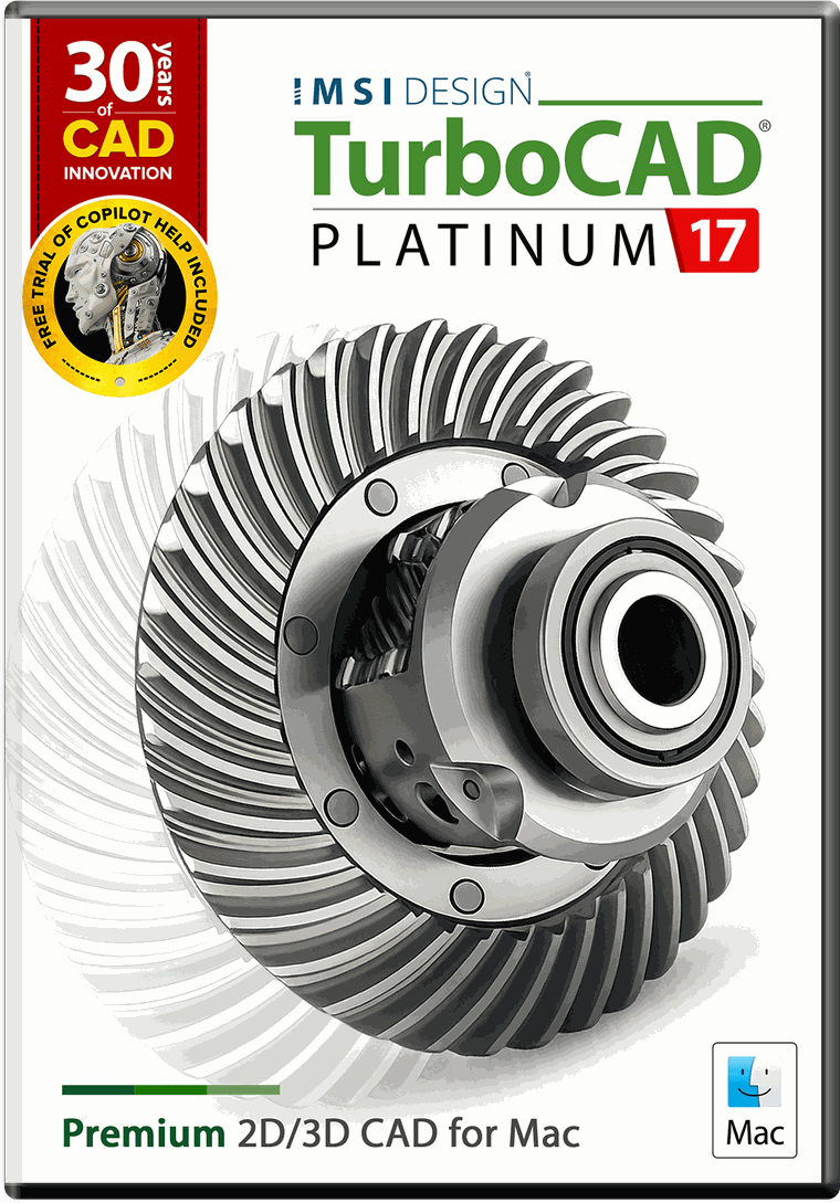 TurboCAD Mac 17 Platinum - 永久授權 - 中文版