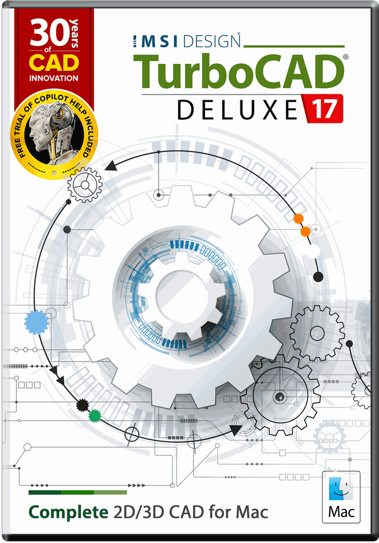 TurboCAD Mac 17 Deluxe - 永久许可证 - 中文版