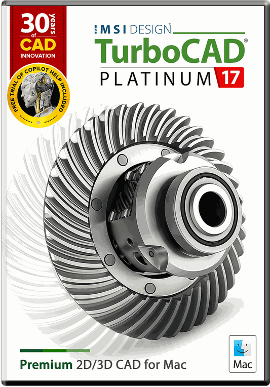 TurboCAD Mac 17 Platinum - 升級授權 - 中文版